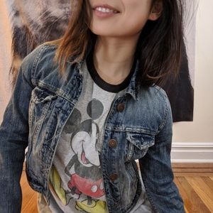 American Eagle Cropped Denim Jacket